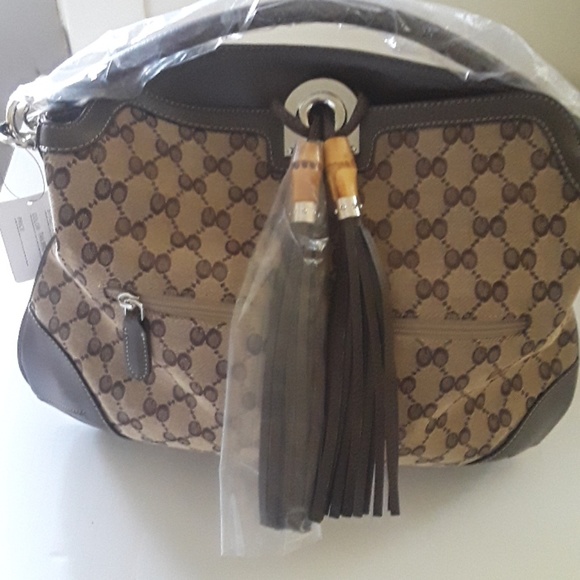 Belvah Handbags - Women's Brown Jacquard Handbag